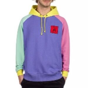 Teddy Fresh Colorblock Hoodie Pastel Size Small